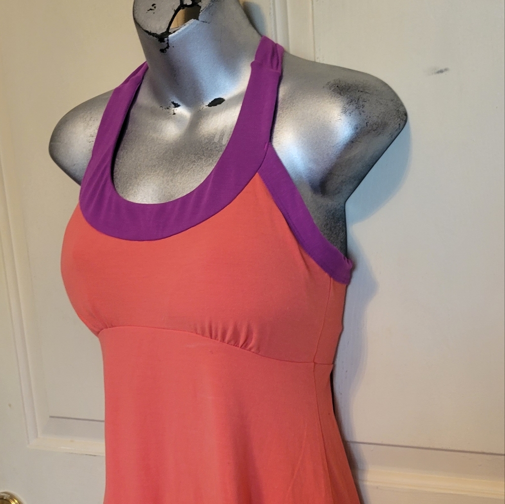 prana neon orange cali dress - Picture 8 of 14